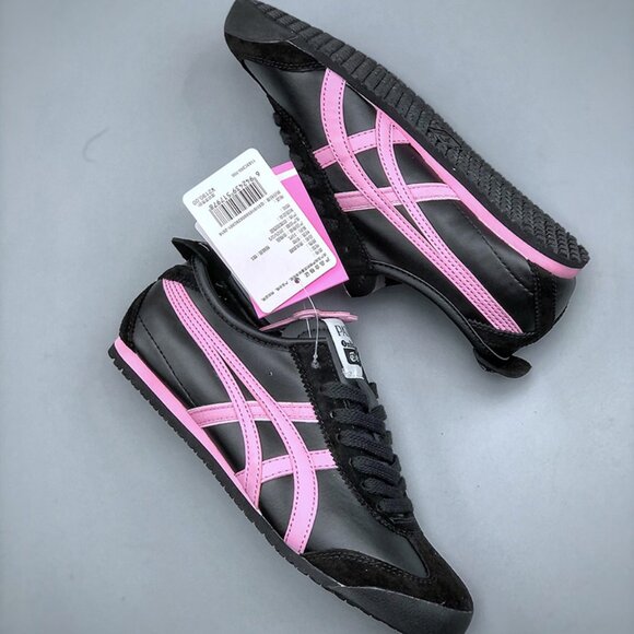 Onitsuka Tiger Mexico 66 Black Leather Sneakers - Picture 9 of 9